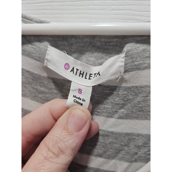 Athleta Sleeveless Maxi Dress Size Small Striped Stretchy Casual Boho Women - Picture 2 of 6